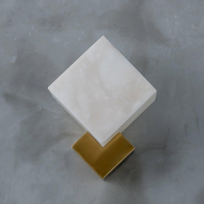 Block Alabaster Wall Sconce HL2940