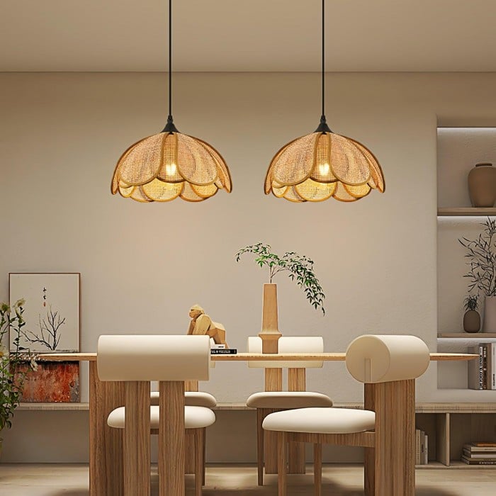 Bloom Rattan Pendant Lamp HL2911