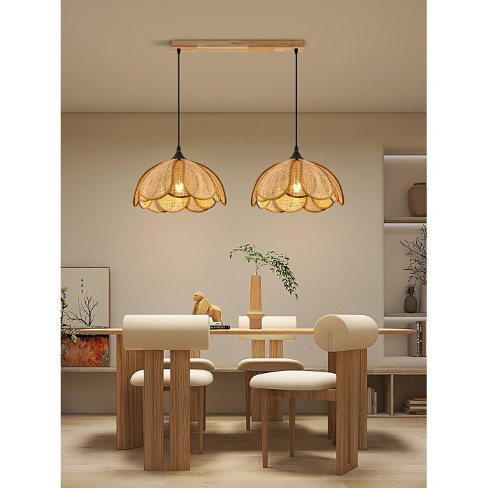 Bloom Rattan Pendant Lamp HL2911