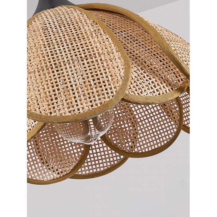 Bloom Rattan Pendant Lamp HL2911