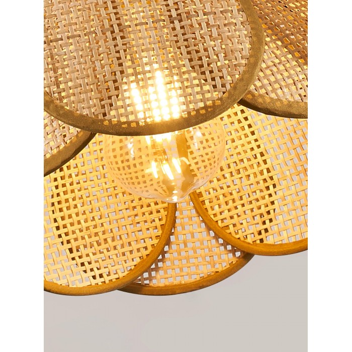Bloom Rattan Pendant Lamp HL2911