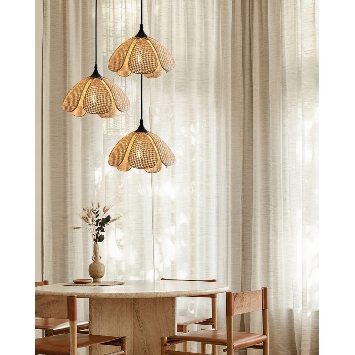 Bloom Rattan Pendant Lamp HL2911