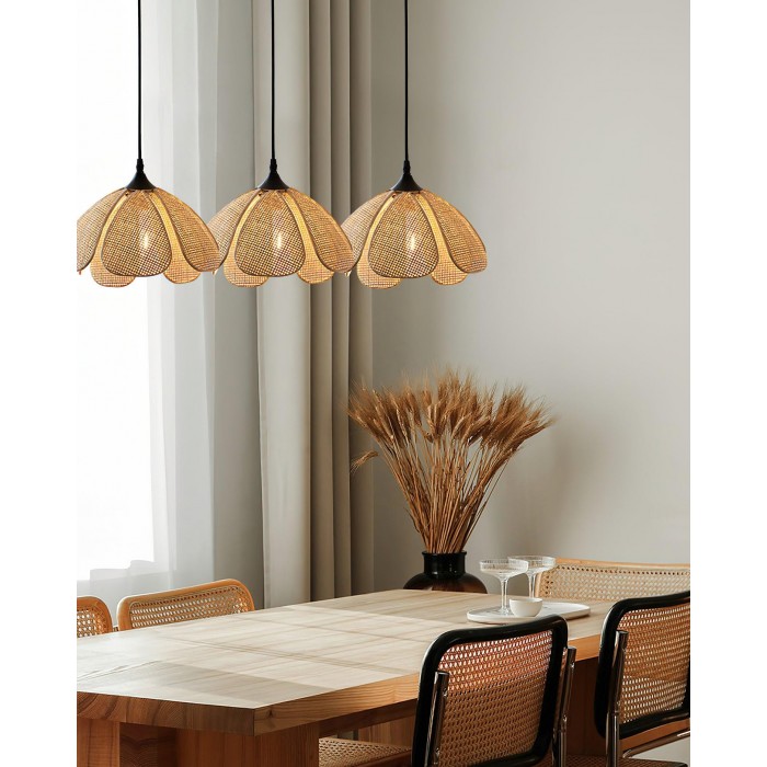 Bloom Rattan Pendant Lamp HL2911