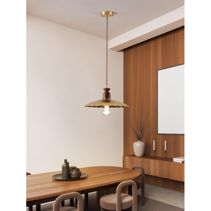 Lámpara colgante Brass Crest HL2910