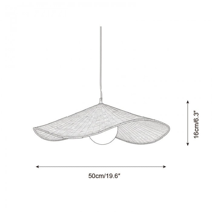 Lámpara colgante Breezeleaf HL2859