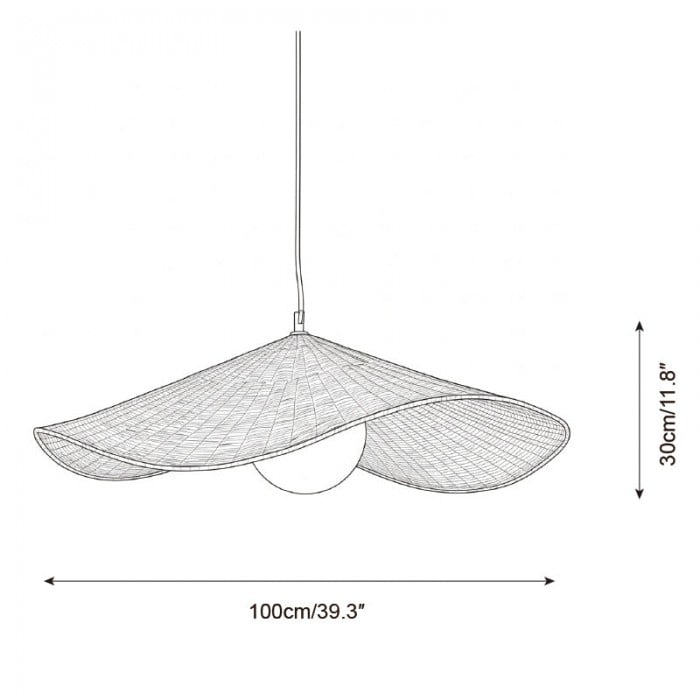 Lámpara colgante Breezeleaf HL2859
