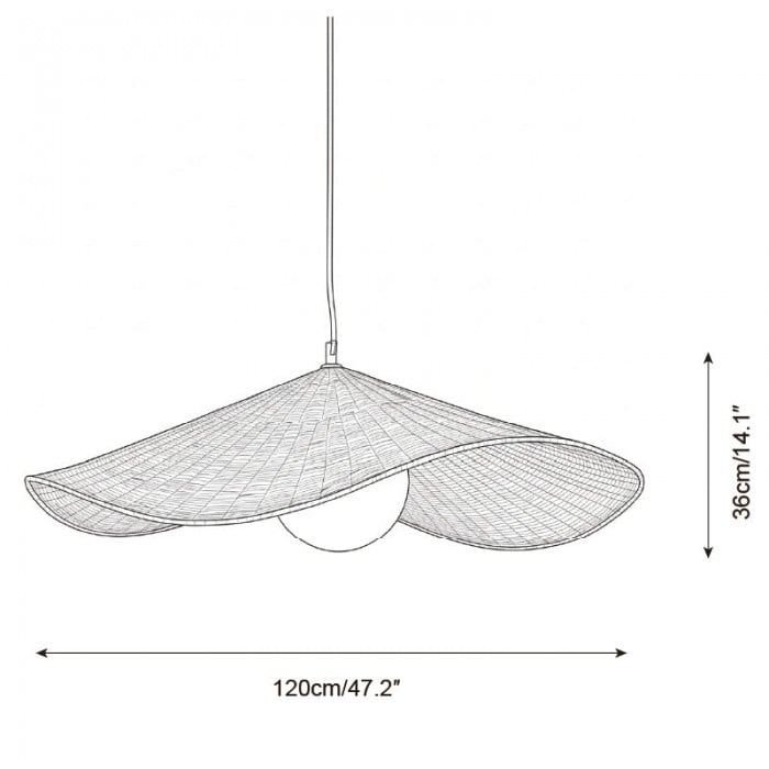 Lámpara colgante Breezeleaf HL2859