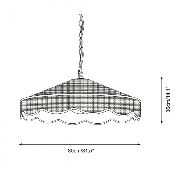 Lámpara colgante Breezora HL2834
