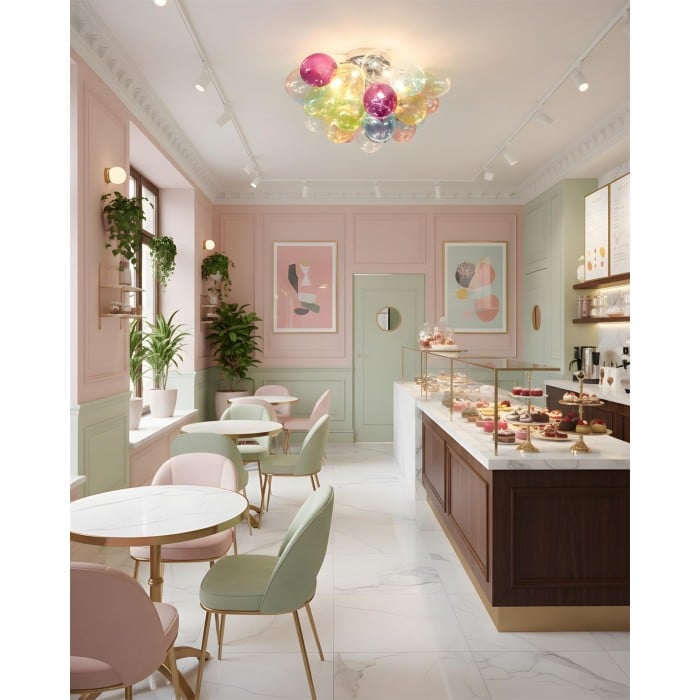 Bubbelvormige plafondlamp HL2856