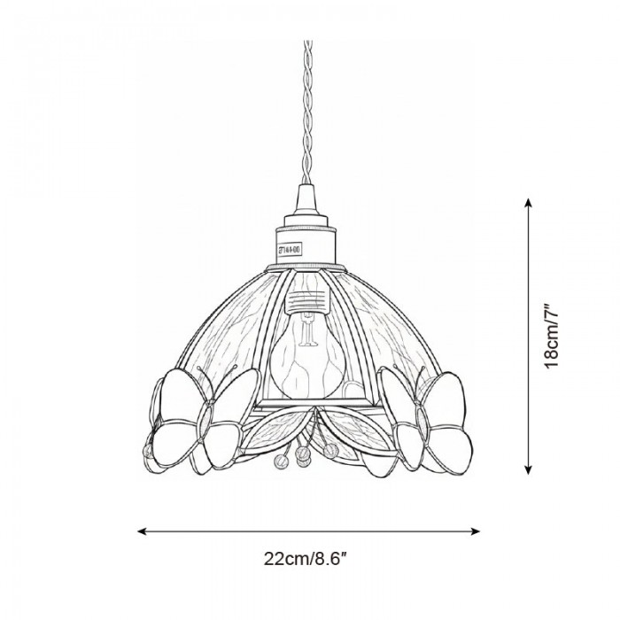 Vlinderjuweel hanglamp HL2797