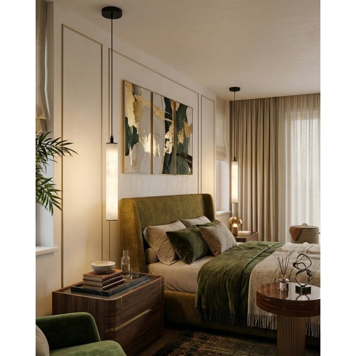 Calder Alabaster Tube Hanglamp HL2900