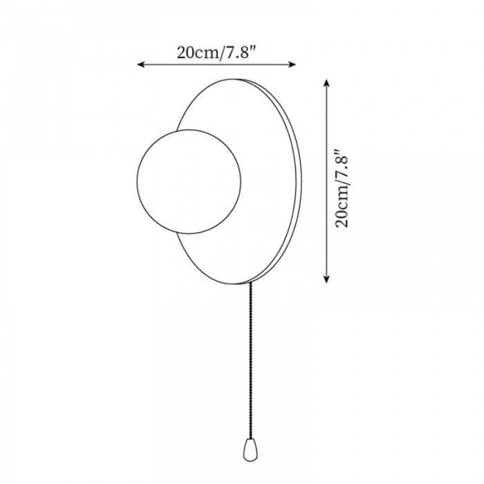 Cara houten wandlamp HL2590