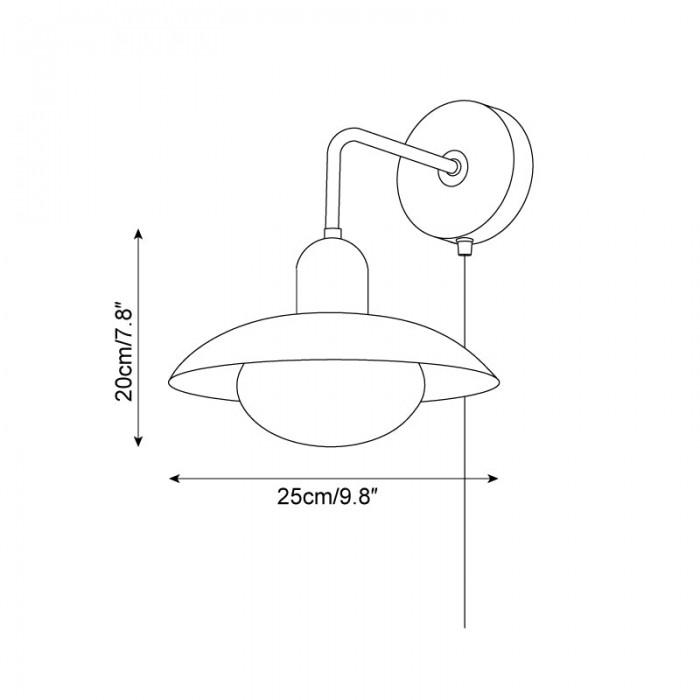 Carolia Stekkerwandlamp HL2610