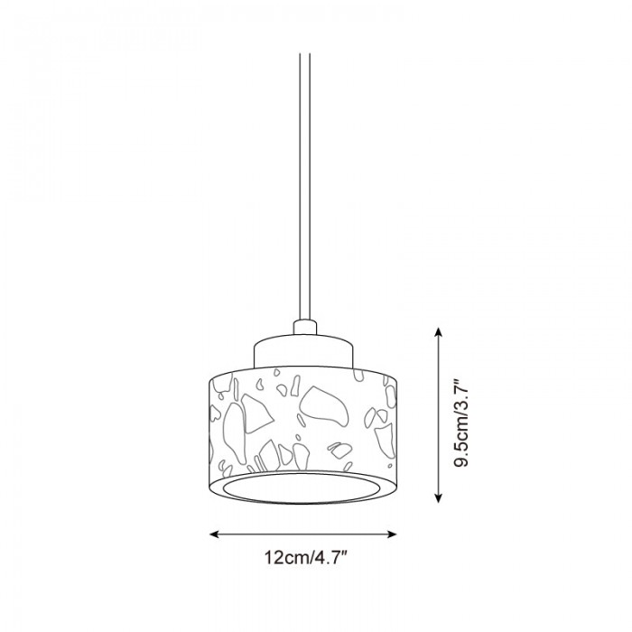 Cemento hanglamp HL2754