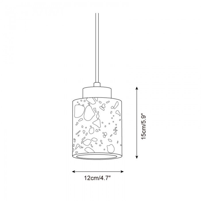 Cemento hanglamp HL2754