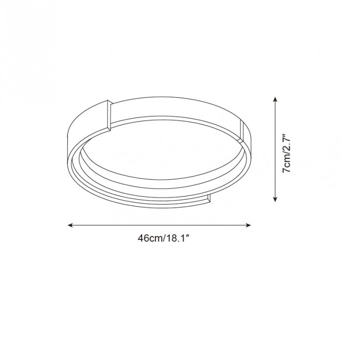 Cerqon Halo plafondlamp HL2684
