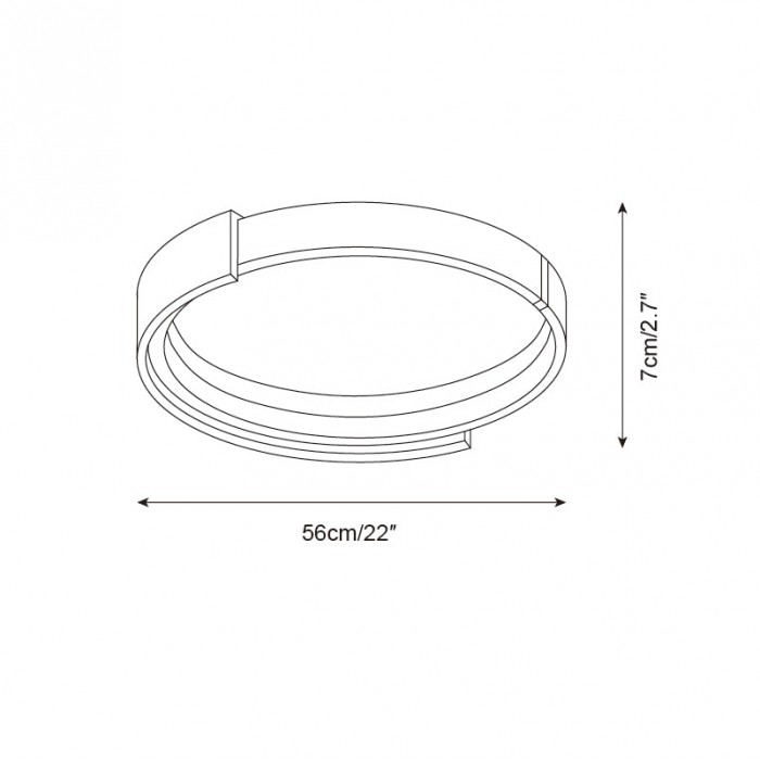 Cerqon Halo plafondlamp HL2684