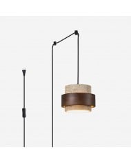 Cole Travertin Plug In Hanglamp HL2609