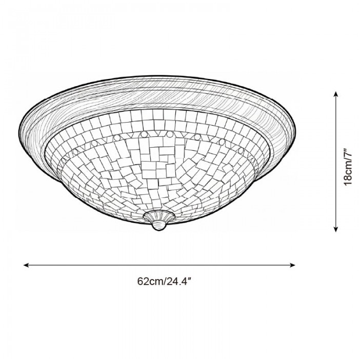 Corvielle plafondlamp HL2810