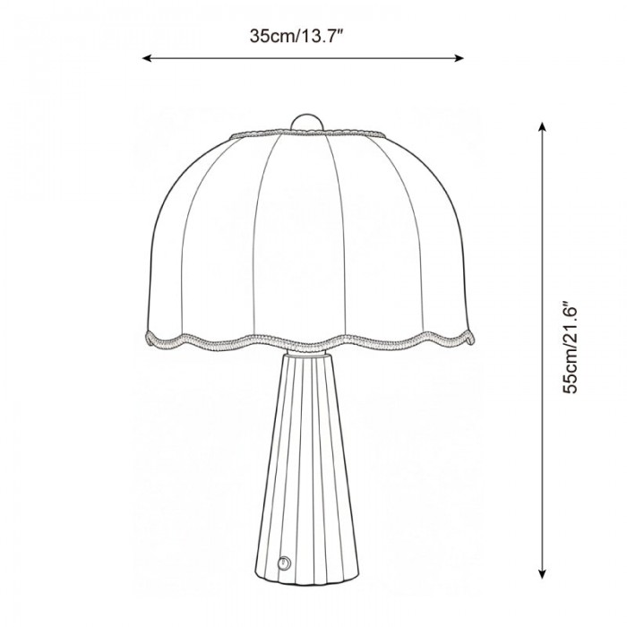 Lampe de table Crellin HL2851