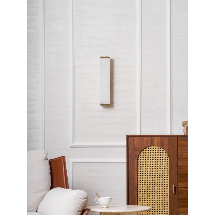 Kubusvormige albasten wandlamp HL2951