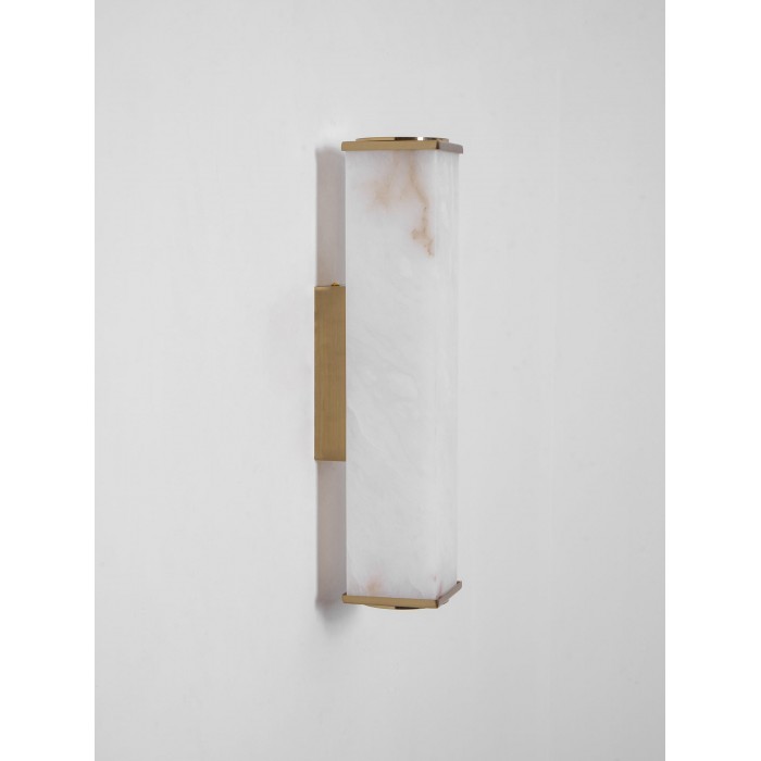 Kubusvormige albasten wandlamp HL2951