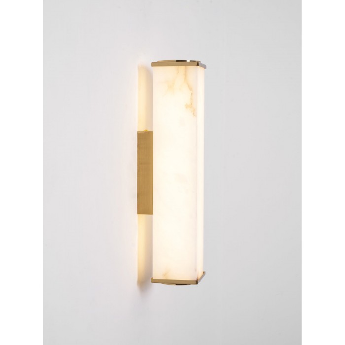 Kubusvormige albasten wandlamp HL2951