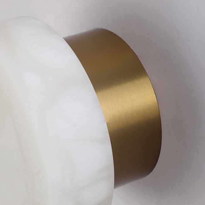 Cilindrische albasten wandlamp HL2952