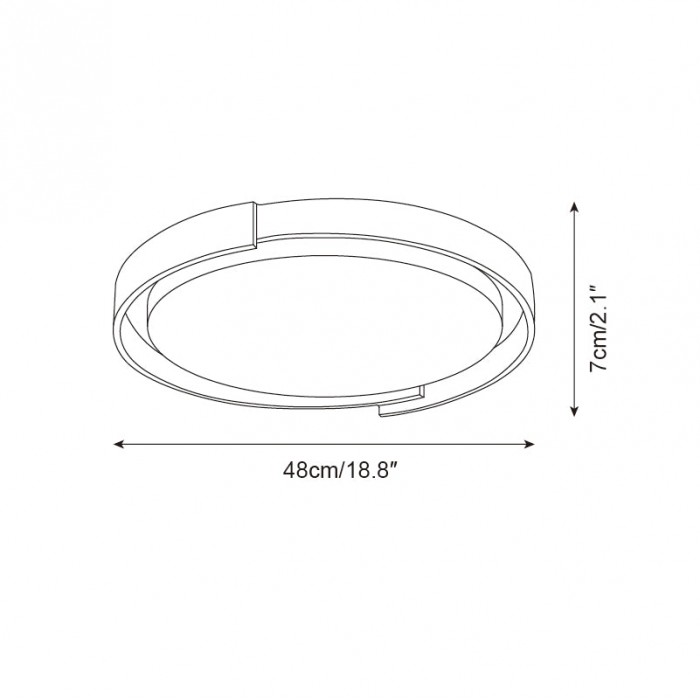 Dari ronde plafondlamp HL2620
