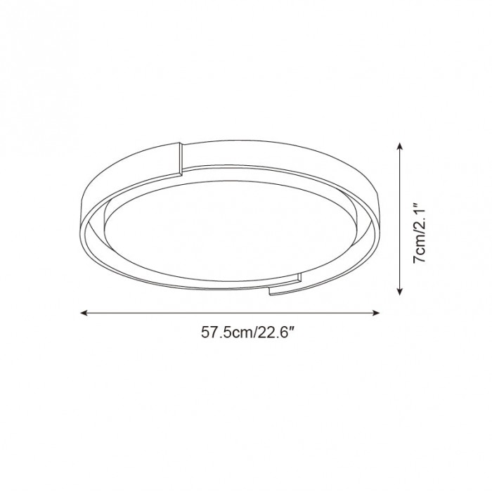 Dari ronde plafondlamp HL2620