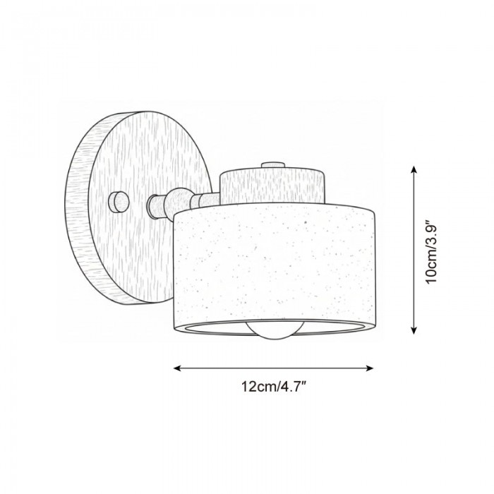 Lampada da parete in pietra HL2781