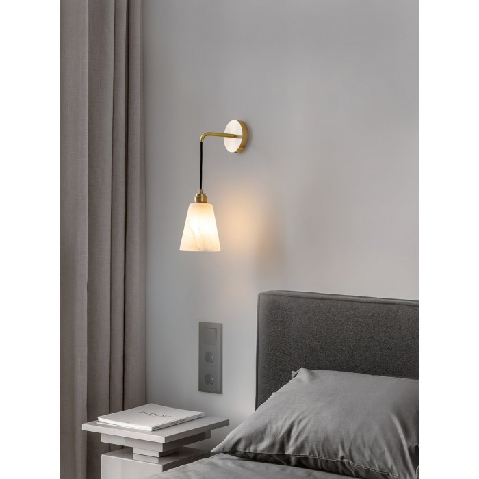 Lampada da parete a goccia in alabastro HL2956