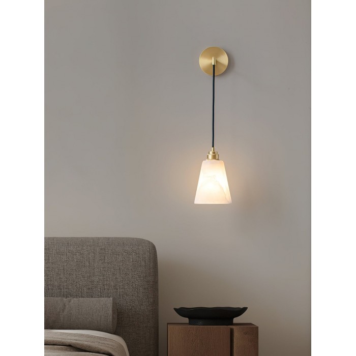 Lampada da parete a goccia in alabastro HL2956