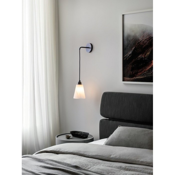 Lampada da parete a goccia in alabastro HL2956