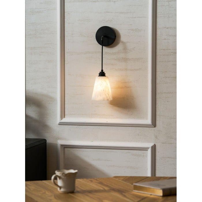 Lampada da parete a goccia in alabastro HL2956