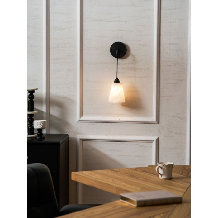 Lampada da parete a goccia in alabastro HL2956