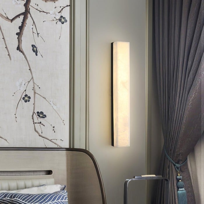 Lampada da parete Emerson in alabastro HL2954