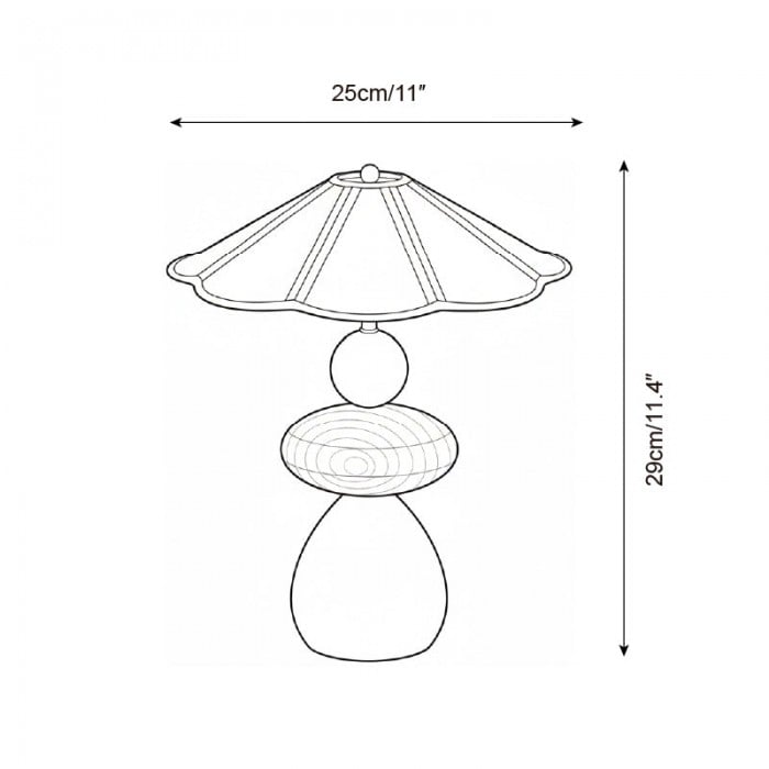 Equinox tafellamp met stekker HL2918