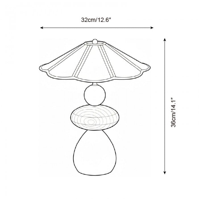 Equinox tafellamp met stekker HL2918