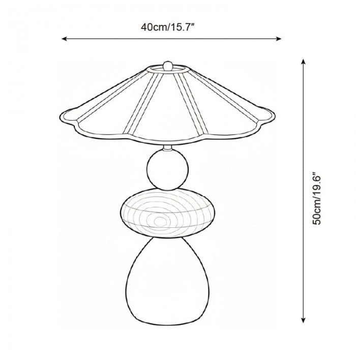 Equinox tafellamp met stekker HL2918