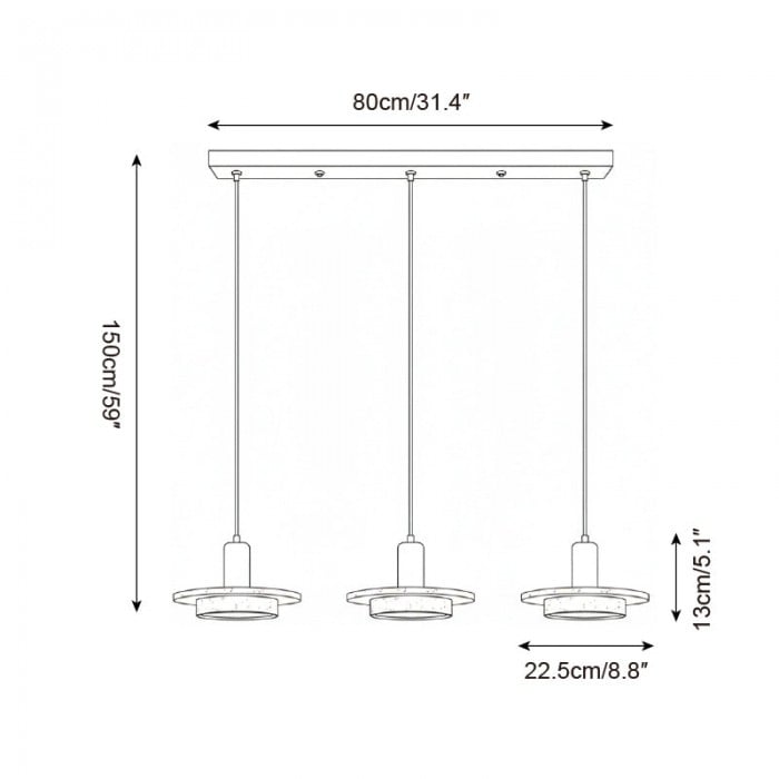 Lampada a sospensione eterea HL2782