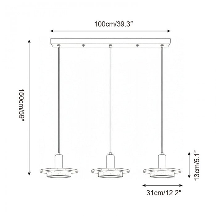 Lampada a sospensione eterea HL2782