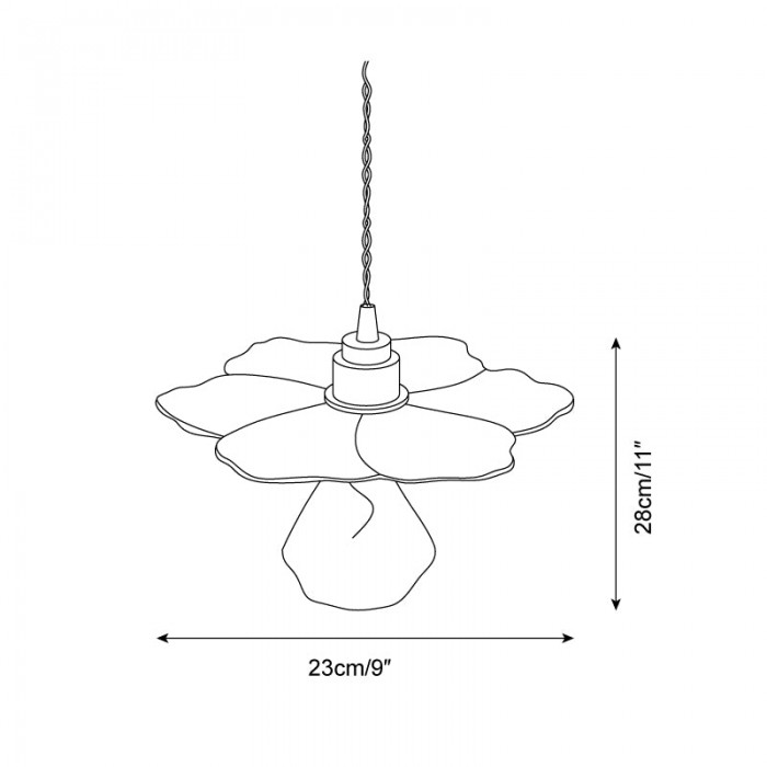 Lámpara colgante Fioria HL2669