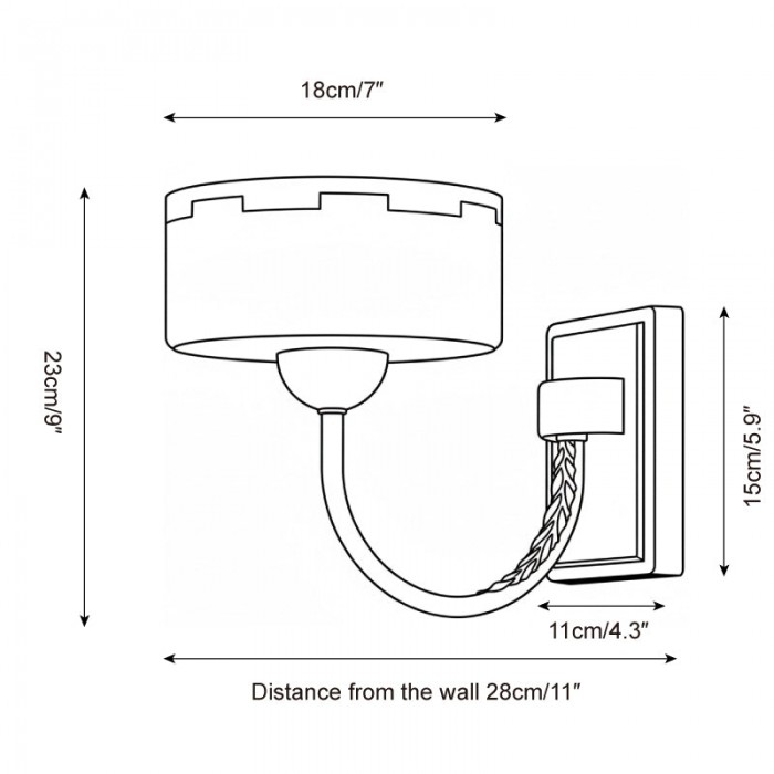 Grevola wandlamp HL2809