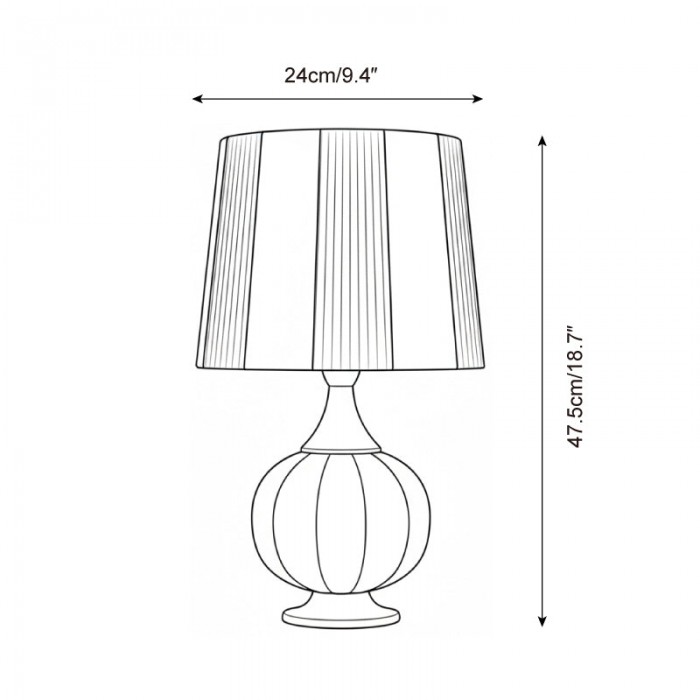 Harmony Stripe tafellamp HL2780
