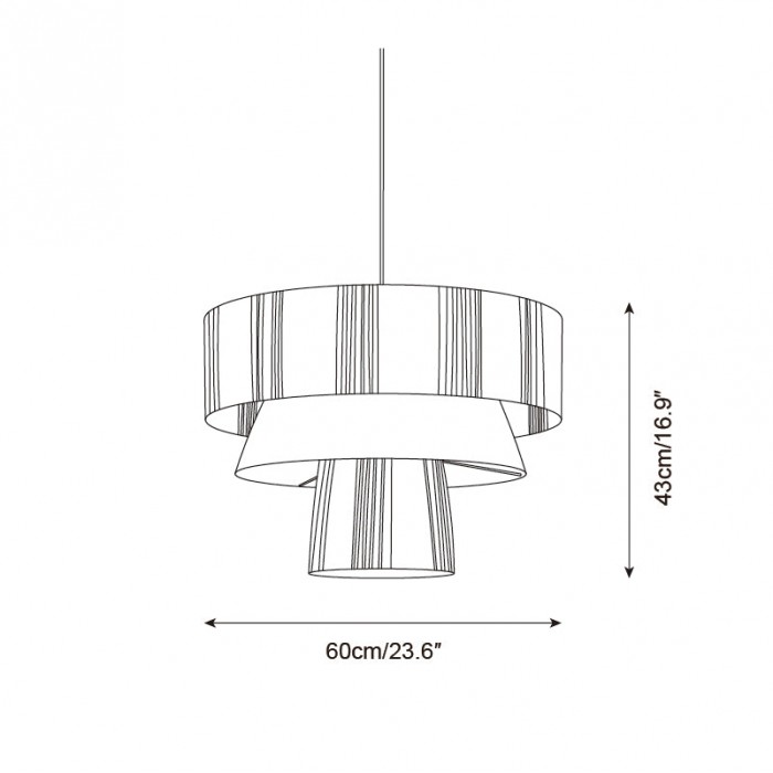 Lampada a sospensione Hiroshi HL2645
