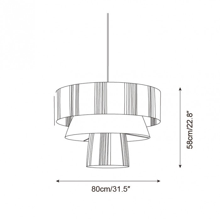 Lampada a sospensione Hiroshi HL2645