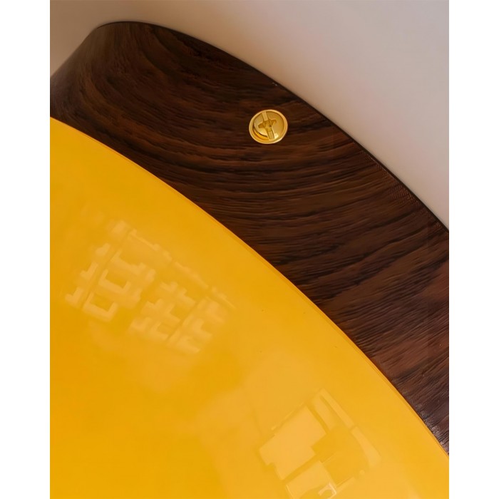 Honingkleurige koepelvormige plafondlamp HL2870