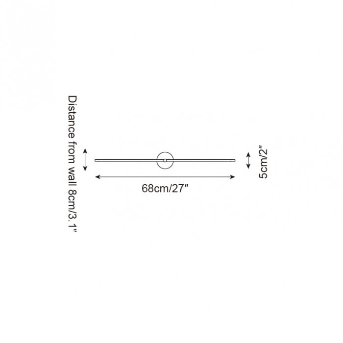 Kady Lineare Scheibenwandleuchte HL2608