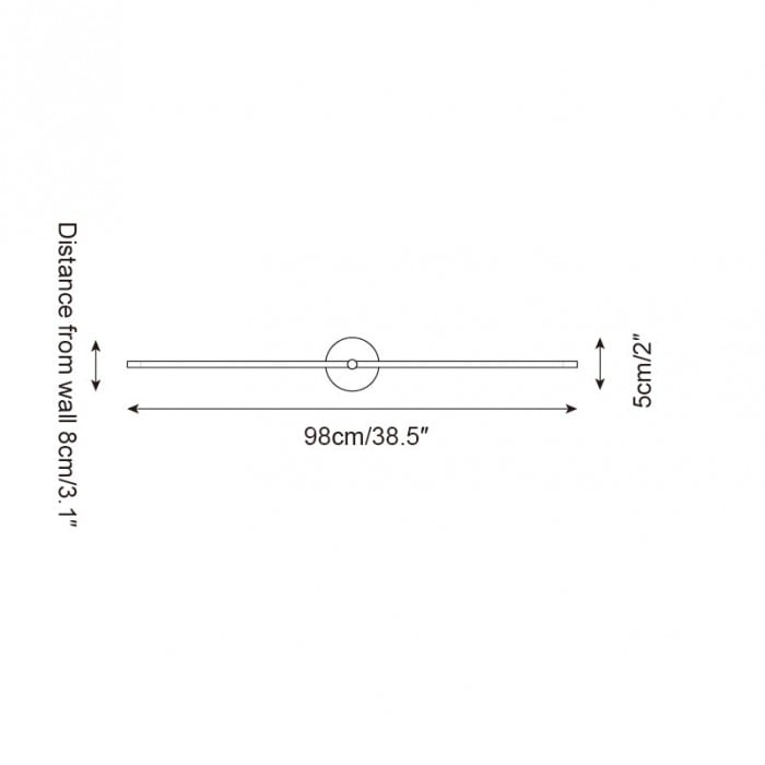 Kady Lineare Scheibenwandleuchte HL2608